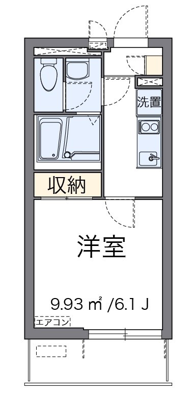 204号室 間取り