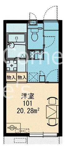 シーガル羽田 103号室 間取り