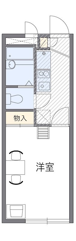 レッドホース 102号室 間取り