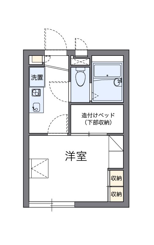 ガーネット 207号室 間取り