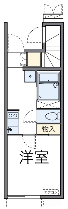 文士村 101号室 間取り