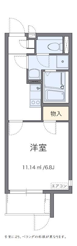 アンジュール品川 201号室 間取り