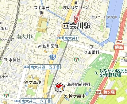 鈴ヶ森 地図（共通）