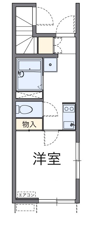 かず 101号室 間取り