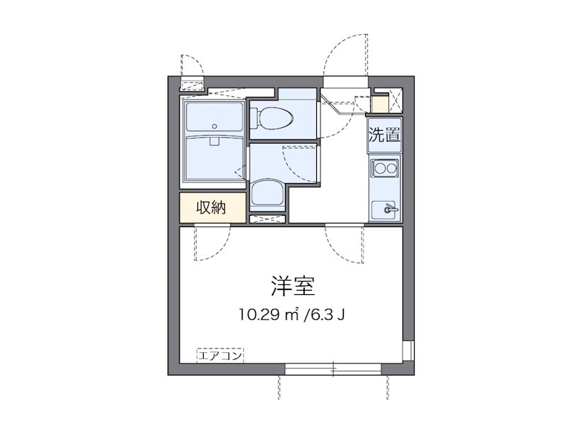 ＺＥＲＯ　３ 203号室 間取り