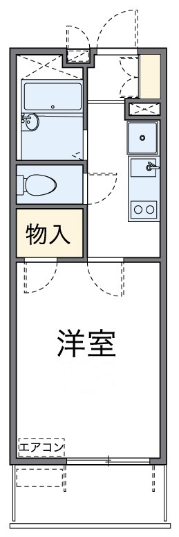 ボヌール 303号室 間取り