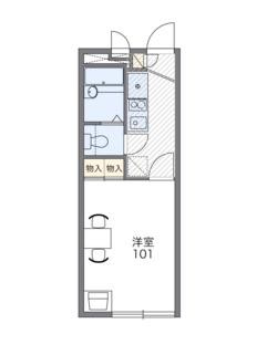 なかまち 203号室 間取り