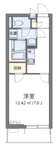 グランシーダ 203号室 間取り