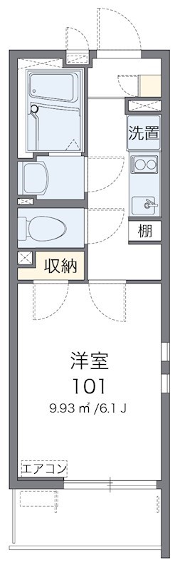 レスタ 103号室 間取り