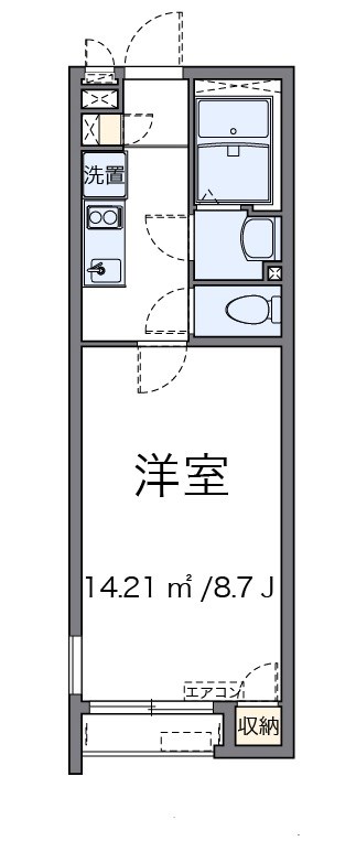 親明閣 103号室 間取り
