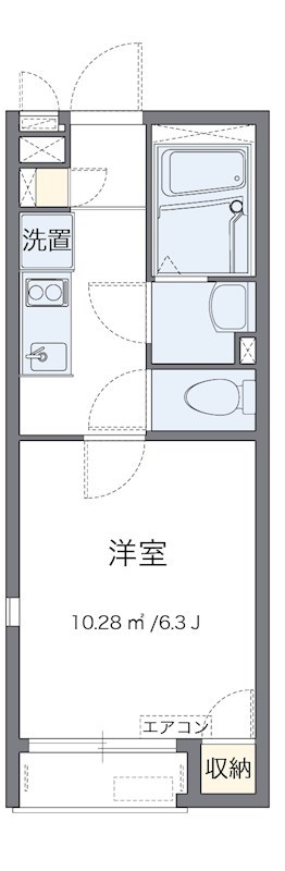 中野上鷺宮 104号室 間取り