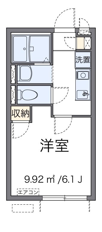 伊興レジデンスB 106号室 間取り