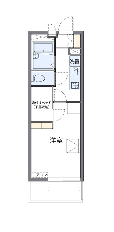 ＭＥＧＵ２０１０ 305号室 間取り