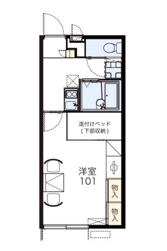 グリーンハート 208号室 間取り