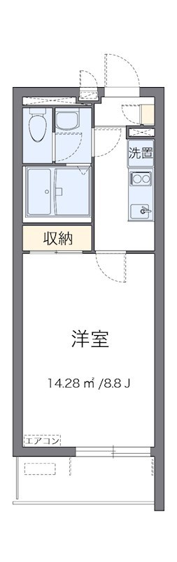 ルーチェ　デル　ソーレ 201号室 間取り
