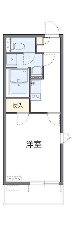 憩 101号室 間取り