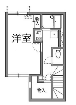 エテルノセラ３号館 204号室 間取り