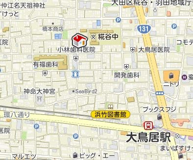 ブルーヴィラⅡ 地図（共通）