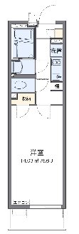 エスビレッジ 104号室 間取り