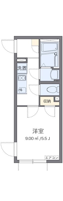 東新宿 104号室 間取り