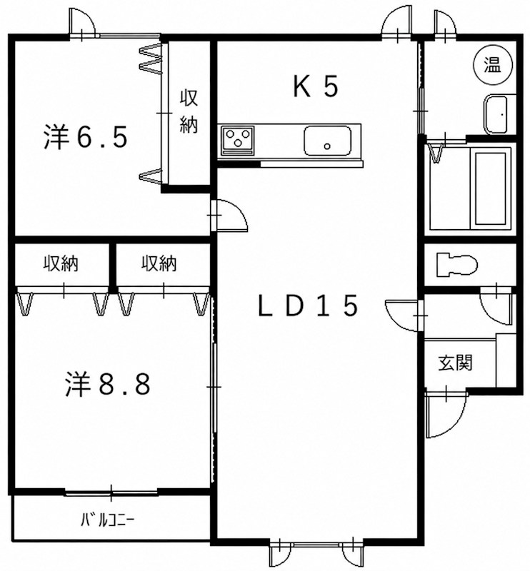 バップバーレンＮ館 間取り
