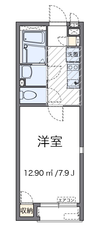 リルハウス 201号室 間取り