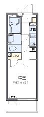 彩Ⅴ 308号室 間取り