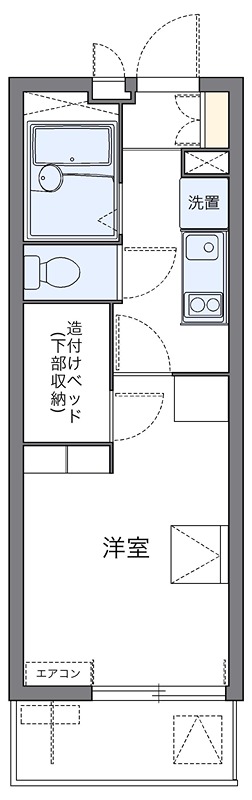 フラッシュステージ 103号室 間取り