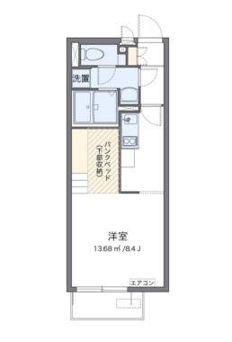 紫陽花 105号室 間取り