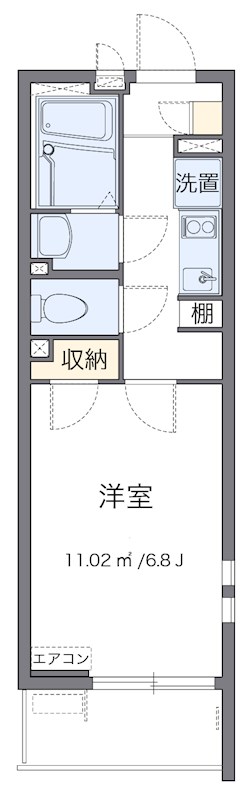 柏桜館Ⅱ 402号室 間取り