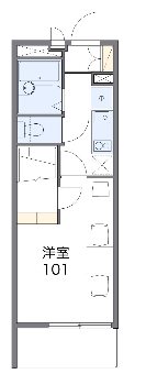 ア　ボンド 102号室 間取り