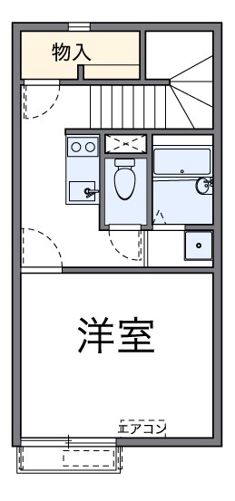 ハイツ忘れな草 204号室 間取り