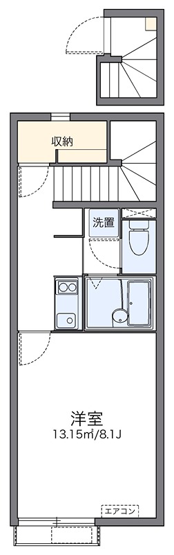 ハイツ忘れな草 204号室 間取り