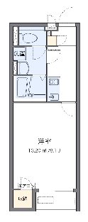 コヅチⅦ 104号室 間取り