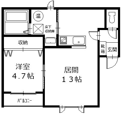 カラリア西1条通り 間取り