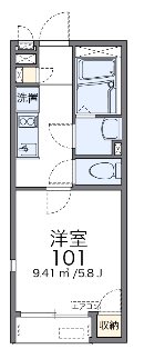 グレイス共和 103号室 間取り