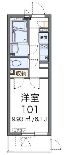 リバーサイド遠 101号室 間取り