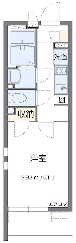 プレジャータウンⅢ 210号室 間取り