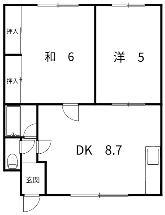 春日ハイツＢ 間取り