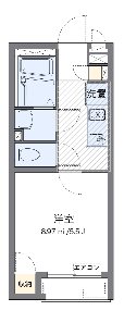 ブリッサ 205号室 間取り