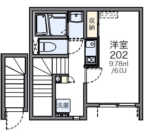 グランデーム越谷 202号室 間取り