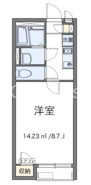 三愛 107号室 間取り
