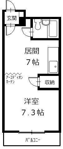 クローバーズマンションブリッジ24 間取り