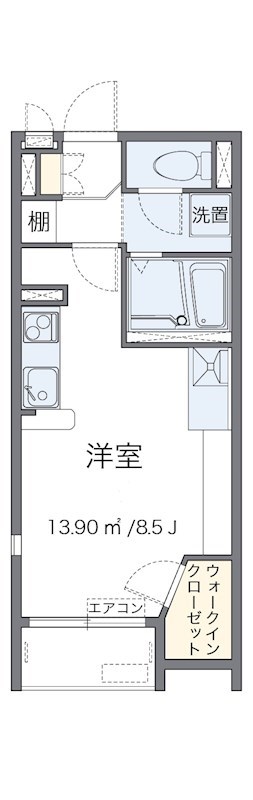 カーサ  101号室 間取り