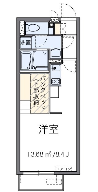 ソレーユ 105号室 間取り