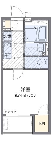 オカムラハイツ4 302号室 間取り