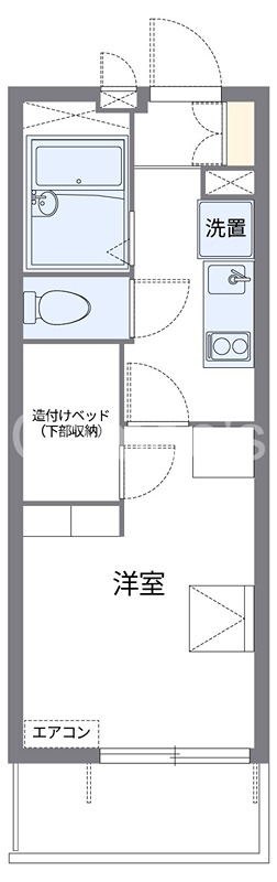 アクセス登戸 102号室 間取り