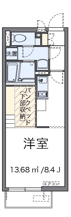 ルーチェⅢ 105号室 間取り