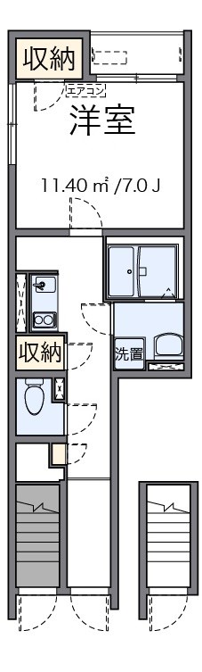 ルミネスⅡ 101号室 間取り