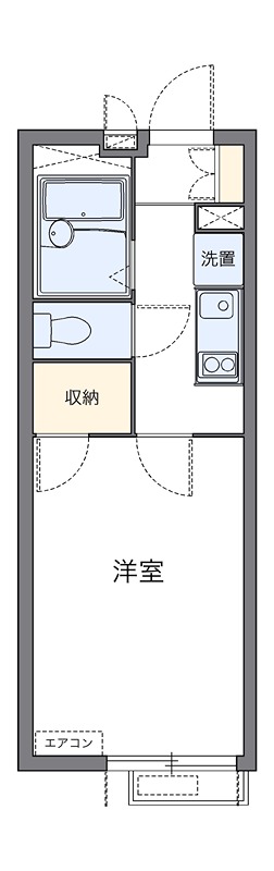 サニー川崎 101号室 間取り